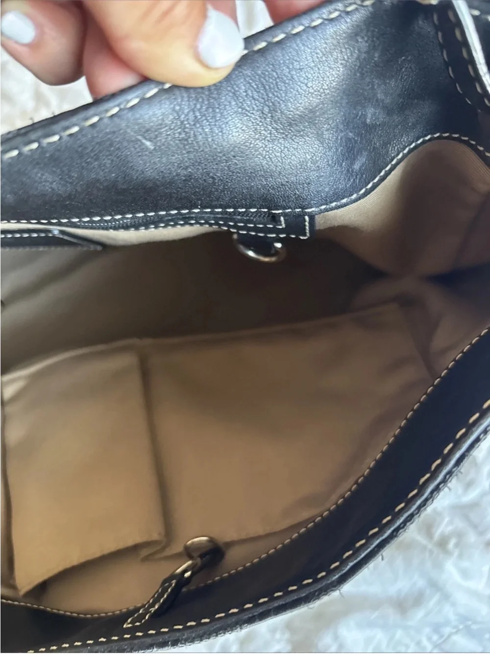 Coach Black Jacquard and Leather Hobo Shoulder Bag